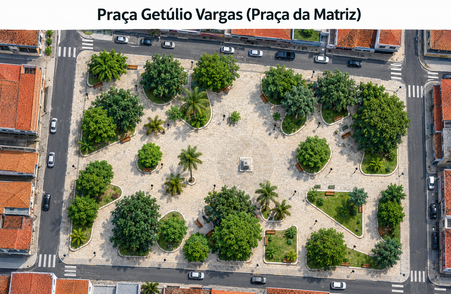 Mapa de 🎨 Artesanato - Praça Getúlio Vargas ( PRAÇA DA MATRIZ) 