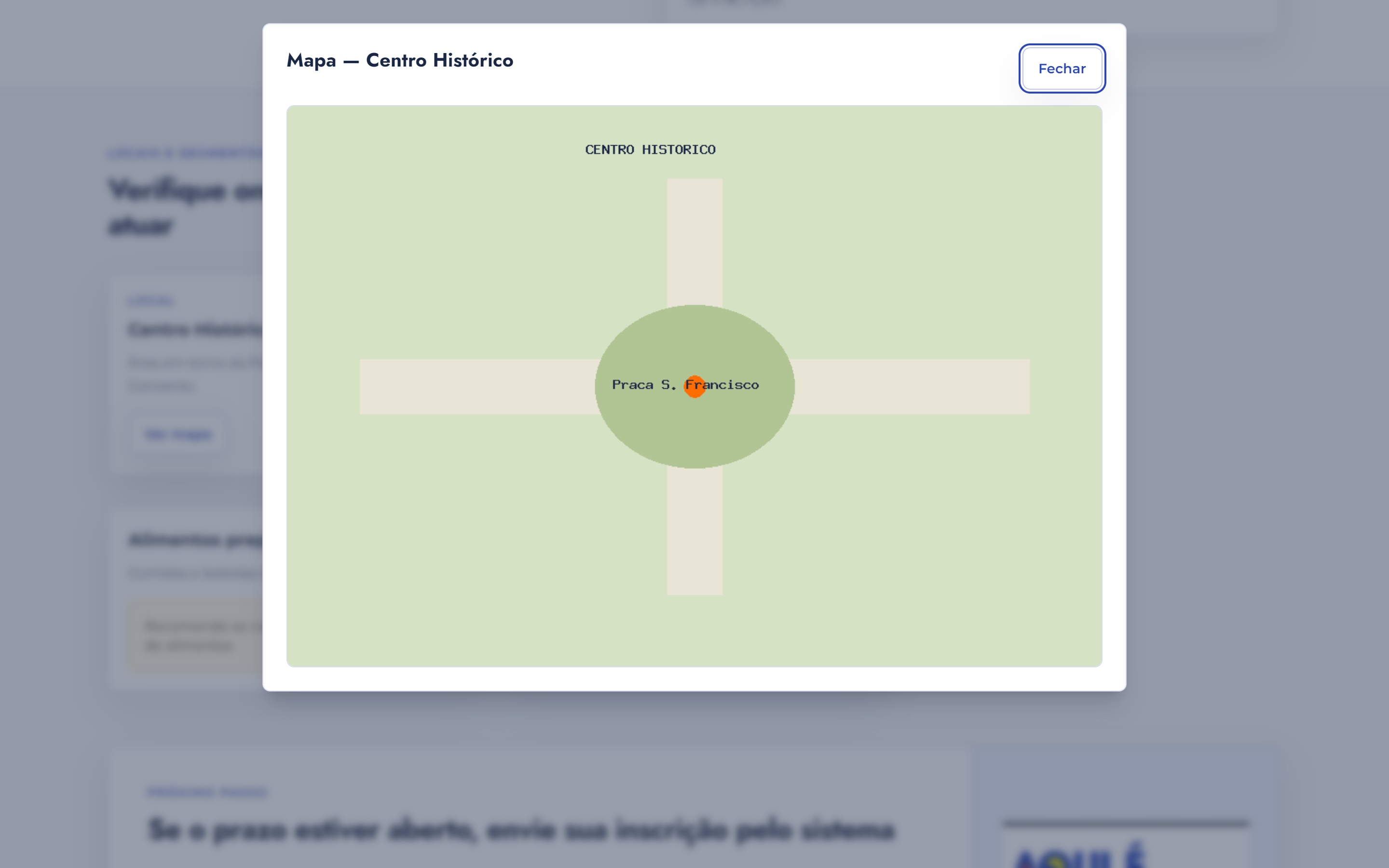 Mapa do local